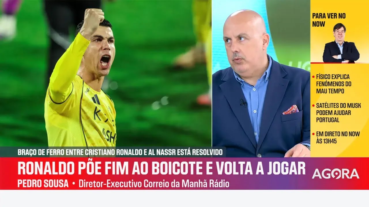 Pedro Sousa avança com data de regresso de Cristiano Ronaldo