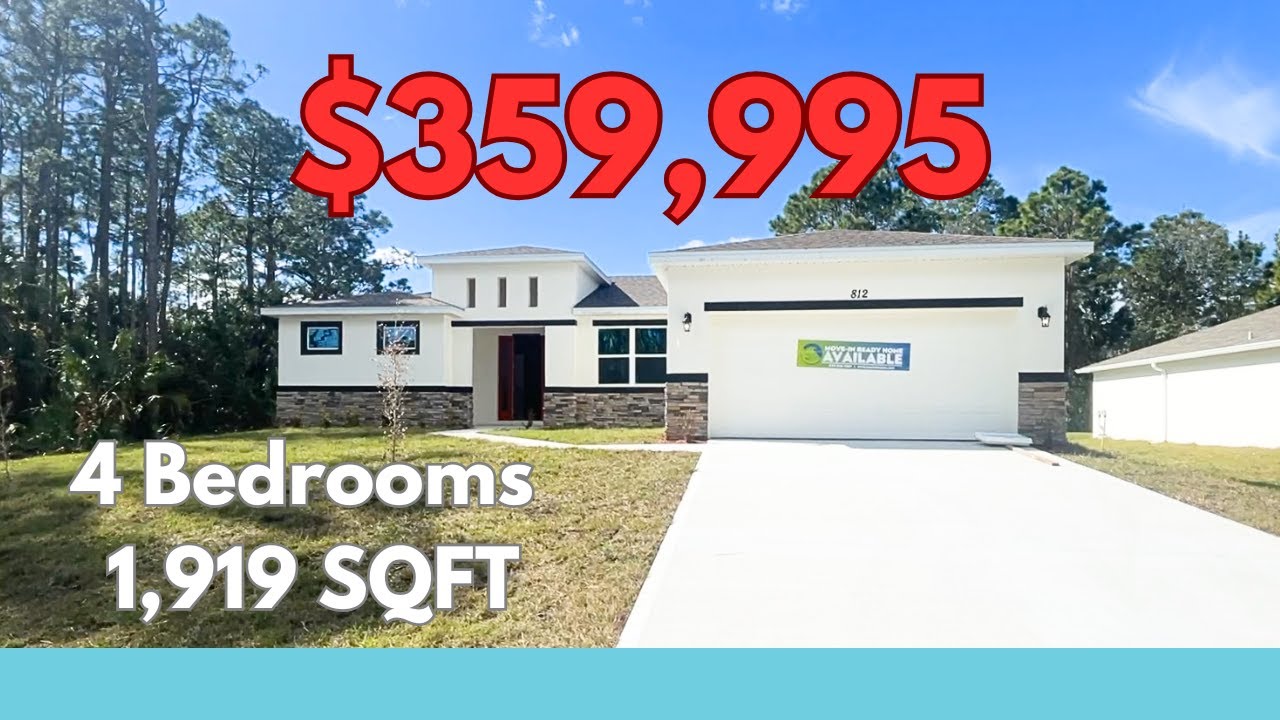 Palm Bay, FL New Construction | OVER 1900 SQFT UNDER $400K! | SMART HOME NET ZERO