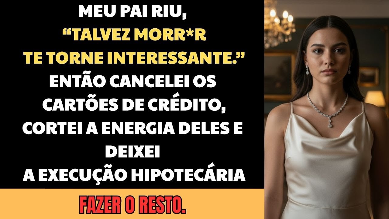 Meu pai riu: “Talvez morrer te torne interessante.” — Então eu cancelei…
