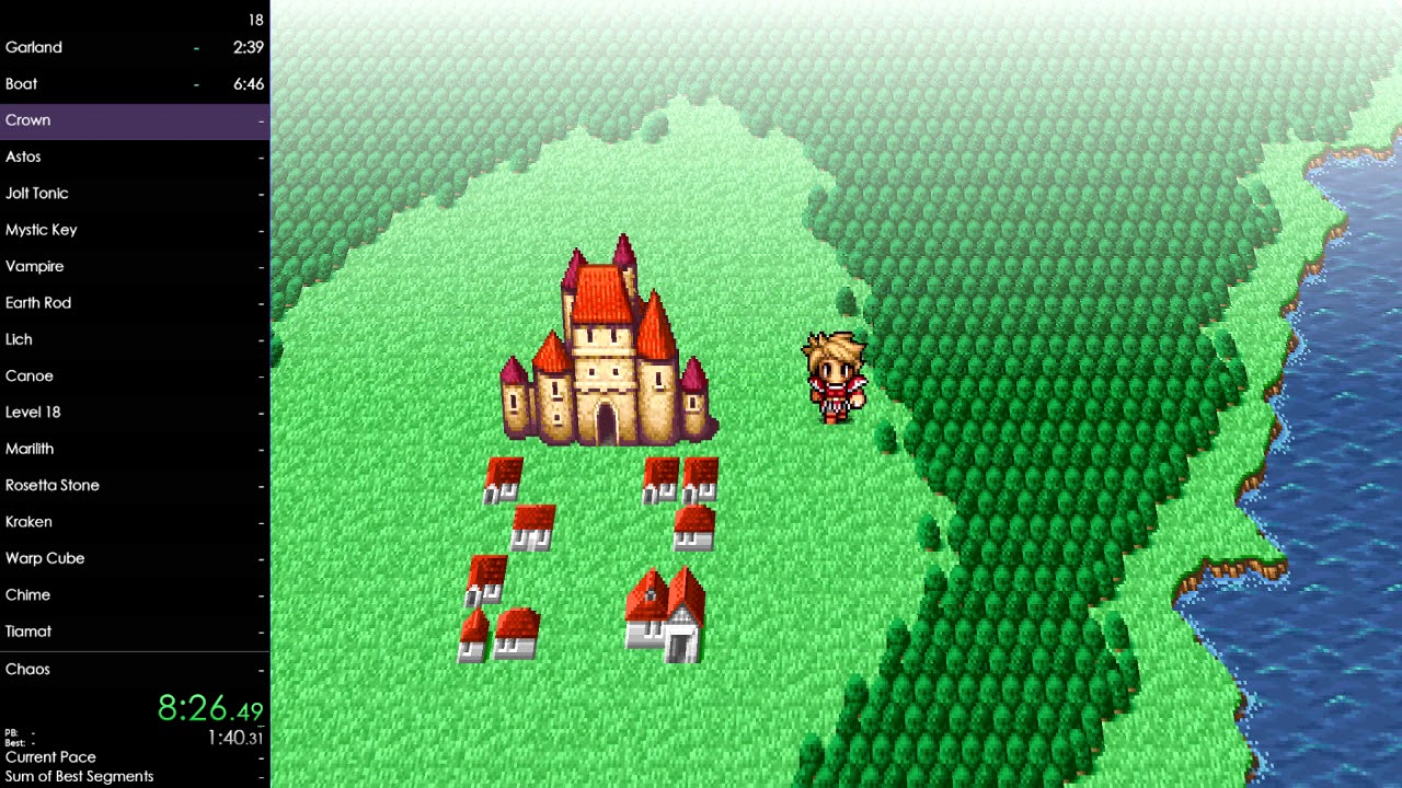 Final Fantasy 1: PSP - Any% Speedrun (1:47:00)