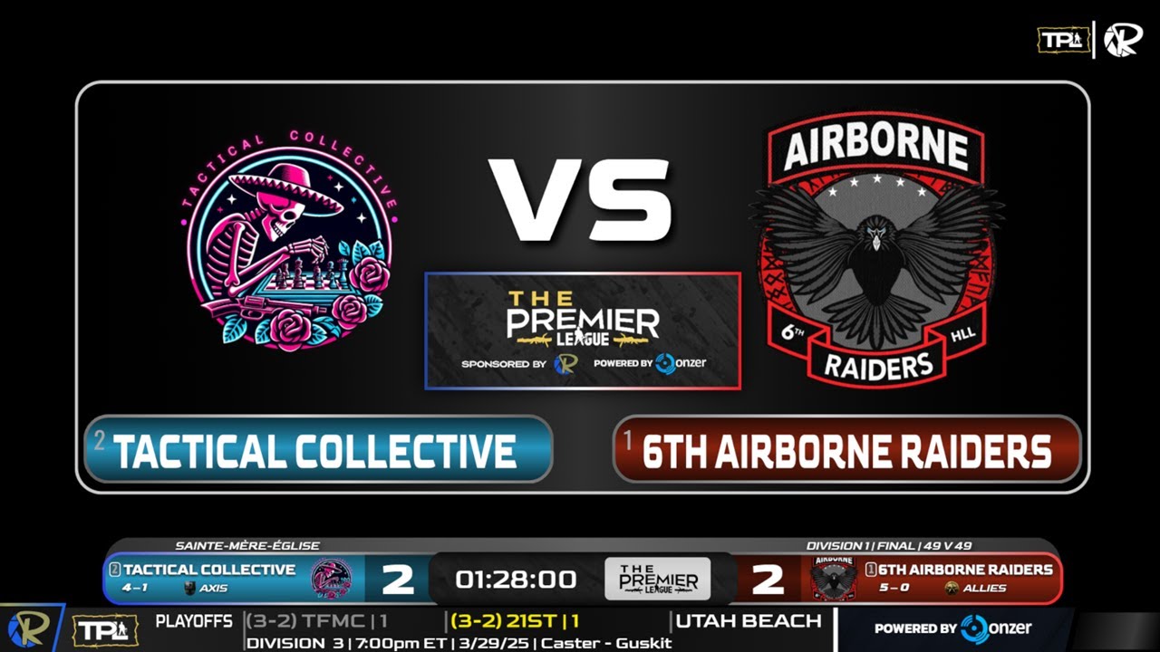 Hell Let Loose - Division 1 FINALS - TACO vs 6th - Competitive HLL - SME  - The Premier League
