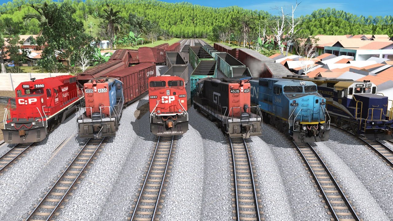 5 Kereta Api Bersimpang Di Rel Bercabang