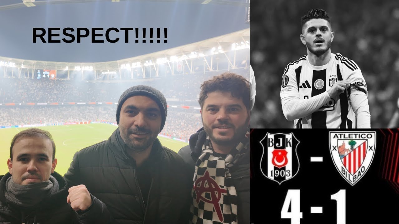 BEŞİKTAŞ  İNÖNÜ RUHU TARİHİ ZAFER!! | Beşiktaş 4-1 Athletic Bilbao | STAD VLOG