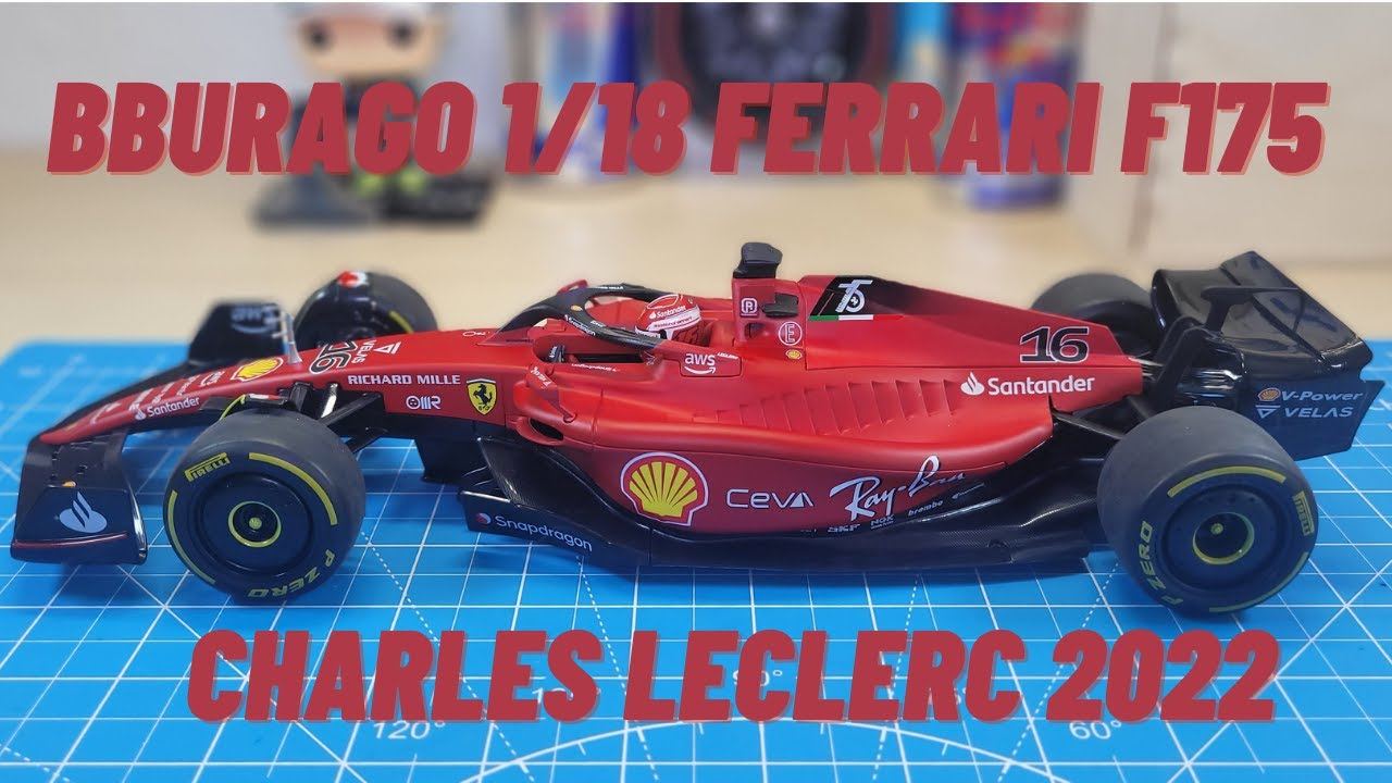 Bburago 1/18 Charles Leclerc Scuderia Ferrari 2022 F1-75