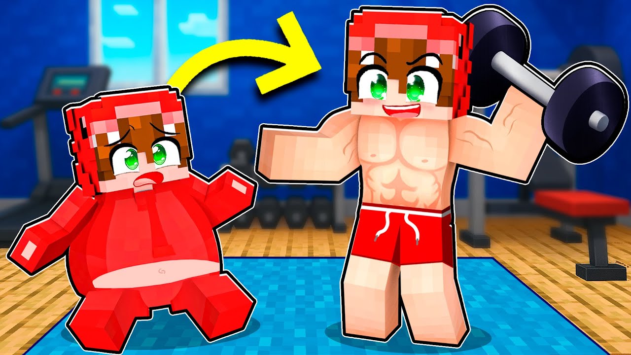 Pasé de GORDO a MUSCULOSO en Minecraft!