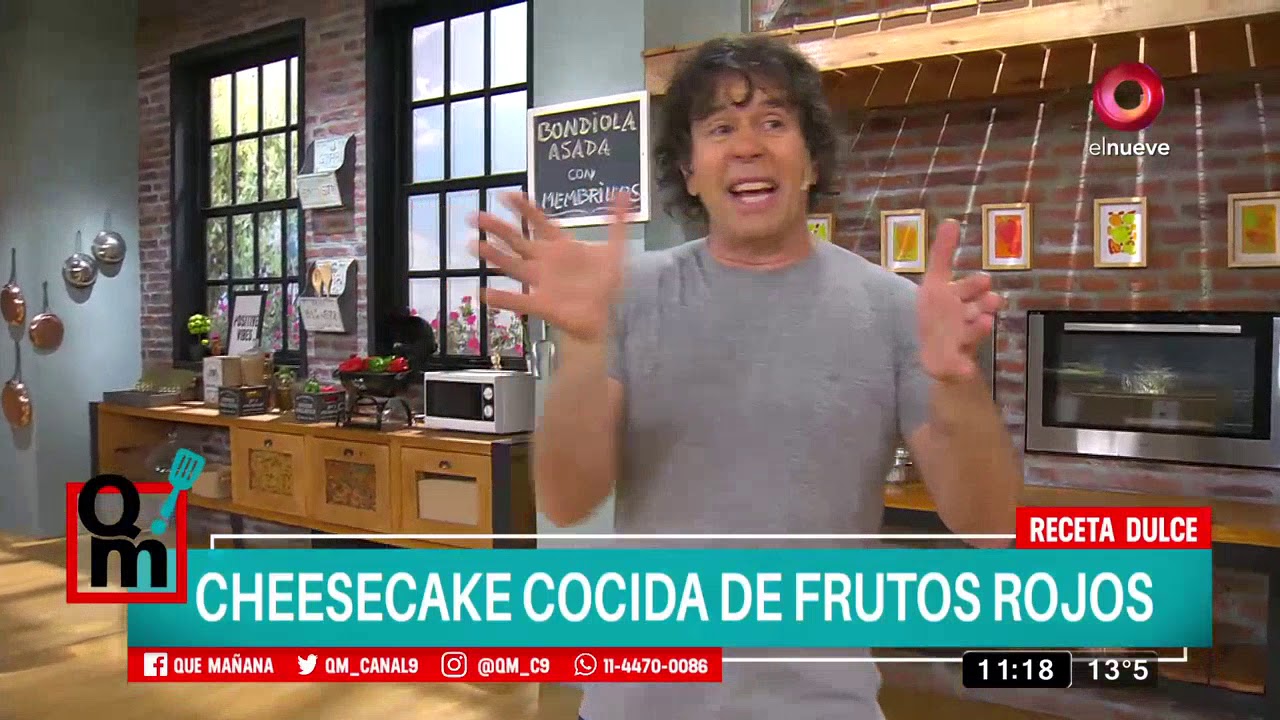 Receta dulce: Cheesecake cocida de frutos rojos