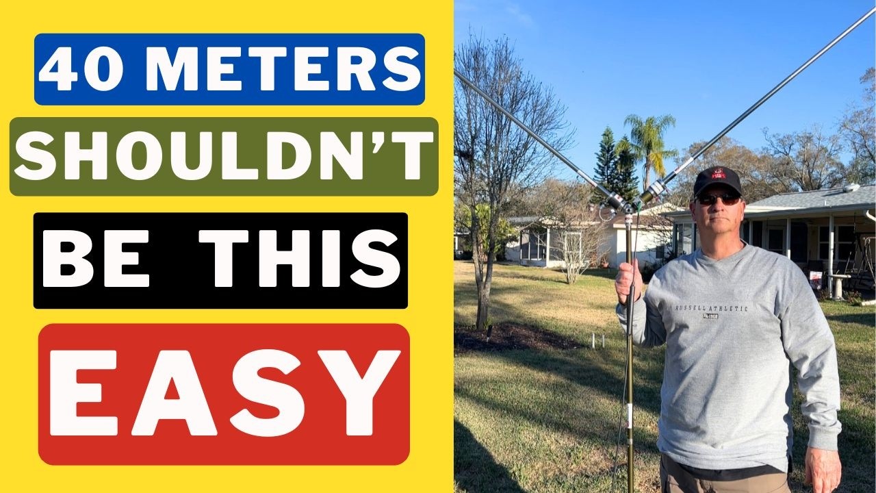 40 Meters Shouldn’t Be This EASY: Quick Deploy 40 to 6 Meter EmComm, HOA, POTA, Portable V Dipole