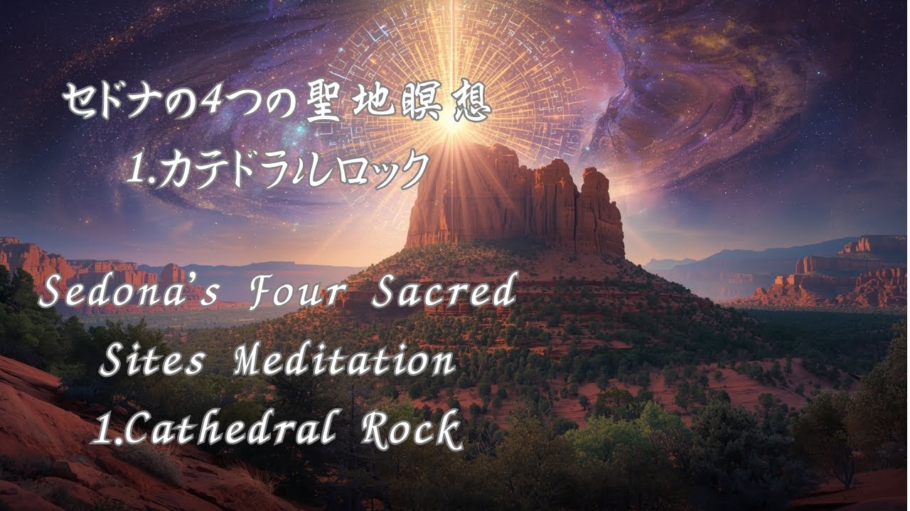 【カテドラルロック】セドナの4つの聖地瞑想① Sedona&rsquo;s Four Sacred Sites Meditation ① Cathedral Rock #宇宙と繋がる#暝想#ボルテックス