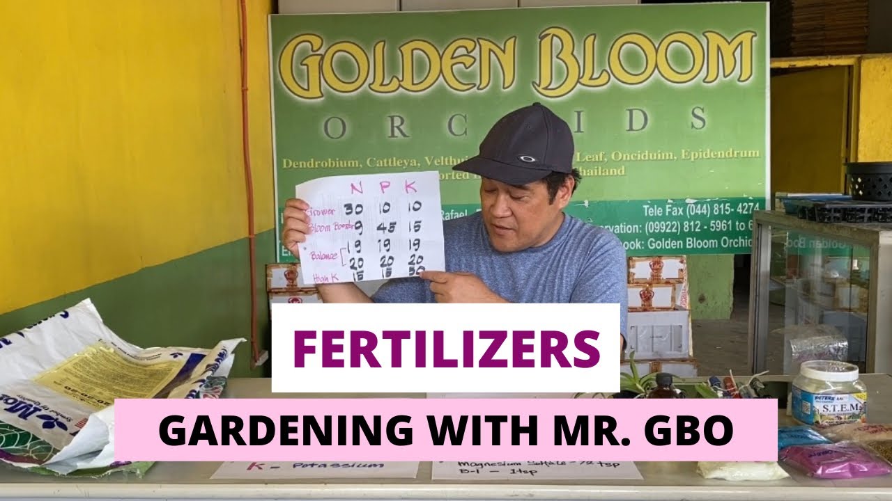 Gardening with Mr  GBO - Fertilizers