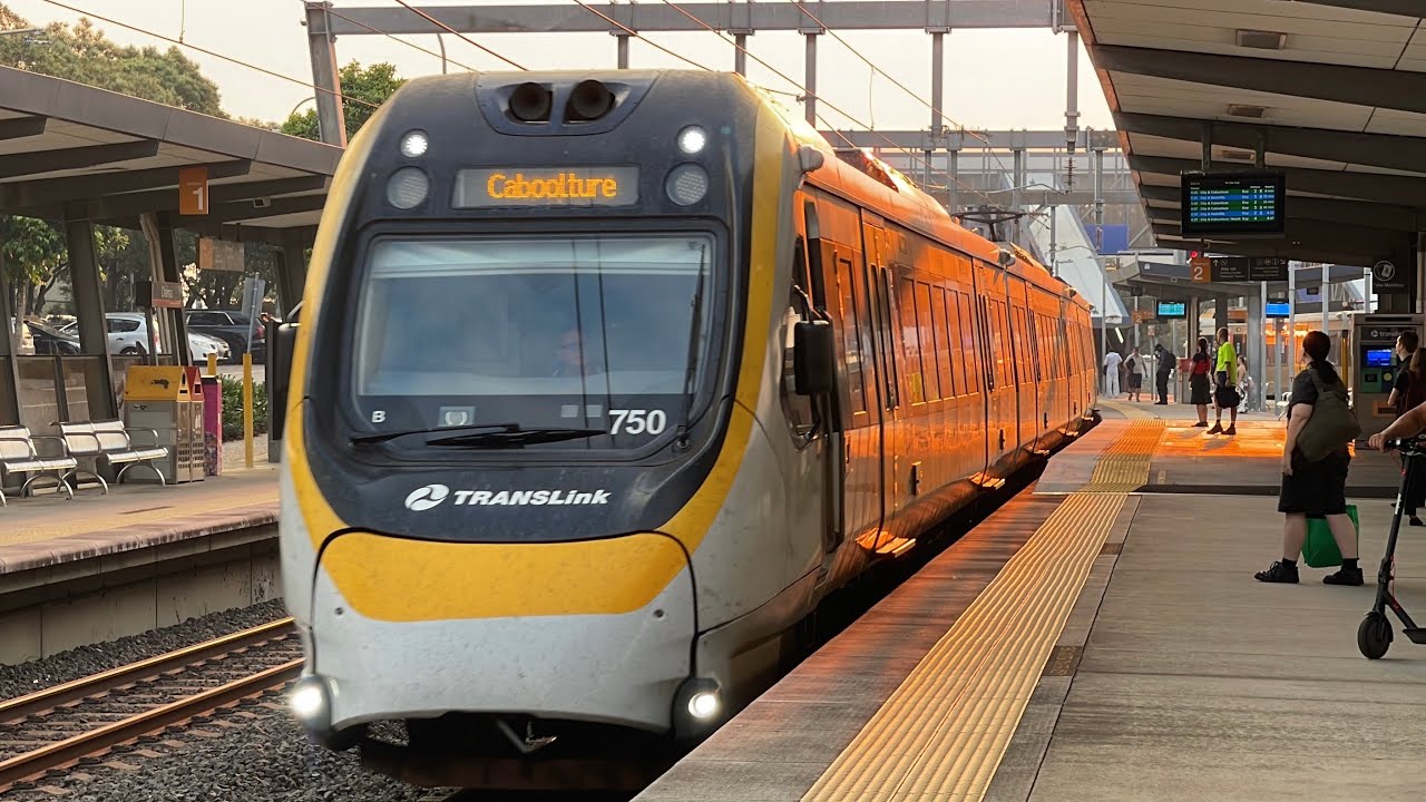 Brisbane afternoon trains at Darra with storm damage blocking Ipswich services. 