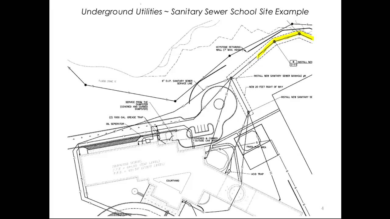 Underground Utilities - Sanitary Sewers