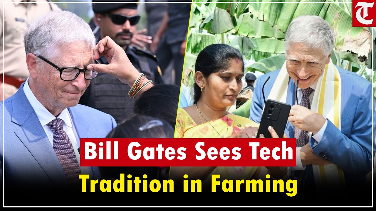 Bill Gates Visits Andhra Pradesh | Farmers Blend Tech & Tradition