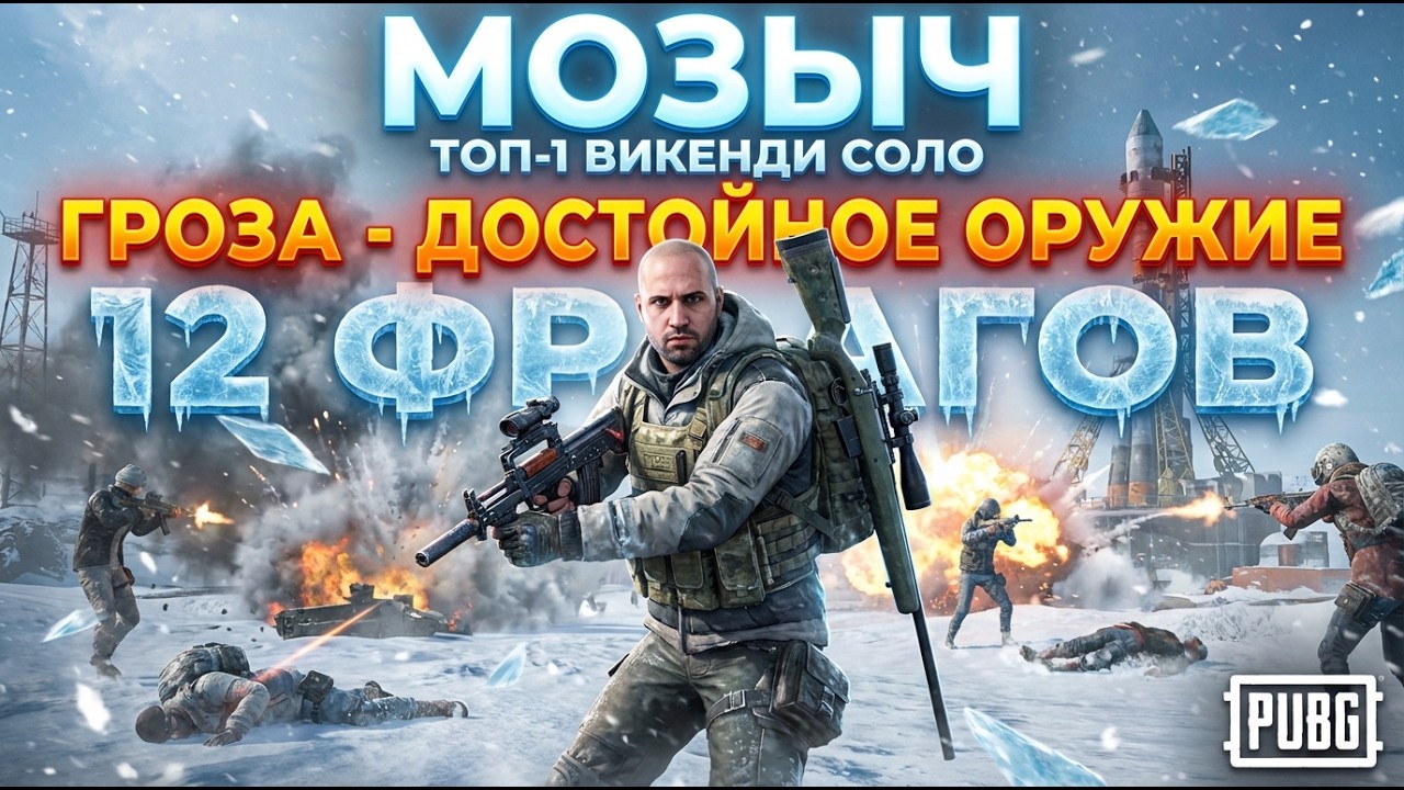В самом начале нашел Грозу и она меня не подвела, 12 фрагов ТОП-1 Викенди СОЛО.