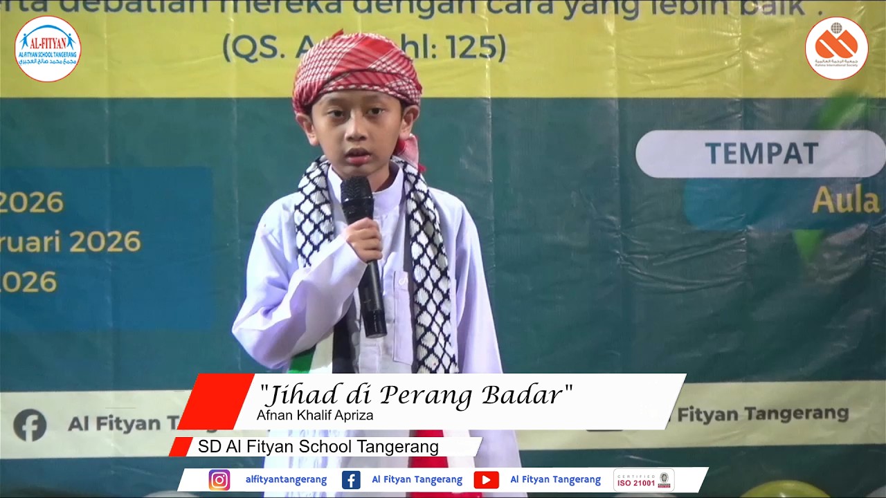Afnan Khalif apriza. SD Al Fityan School Tangerang 