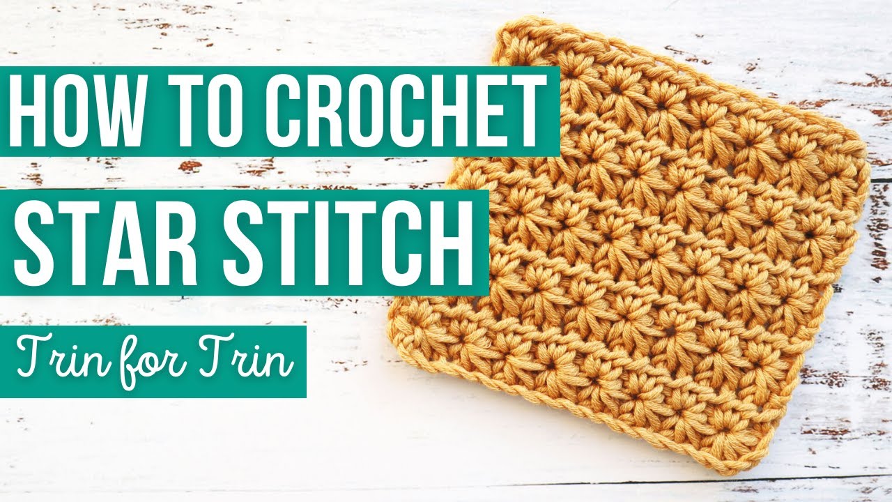 How to Crochet Star Stitch  | Step by Step Crochet Video Tutorial | NO GAPS | US Crochet Terms