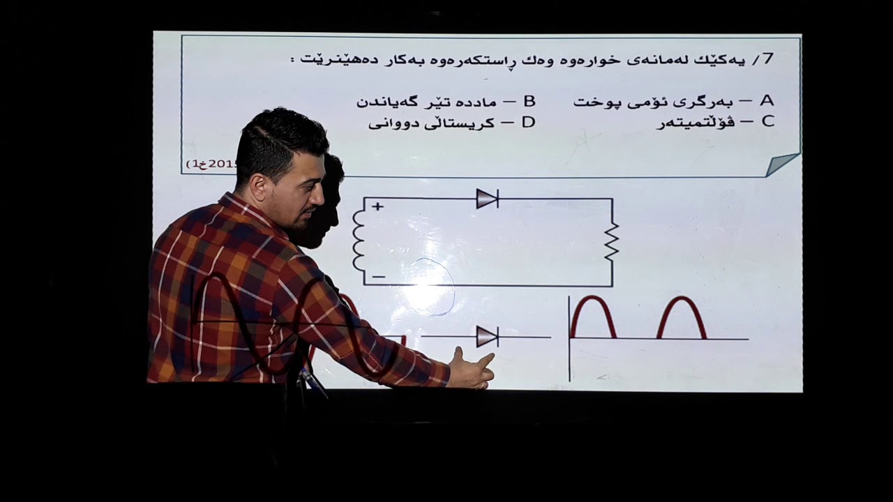فیزیای 12 شەرحکردنی پرسیارە وزاریەکانی بەندی نۆیەم مامۆستا ڕێباز واحید ئامادەی دوکان