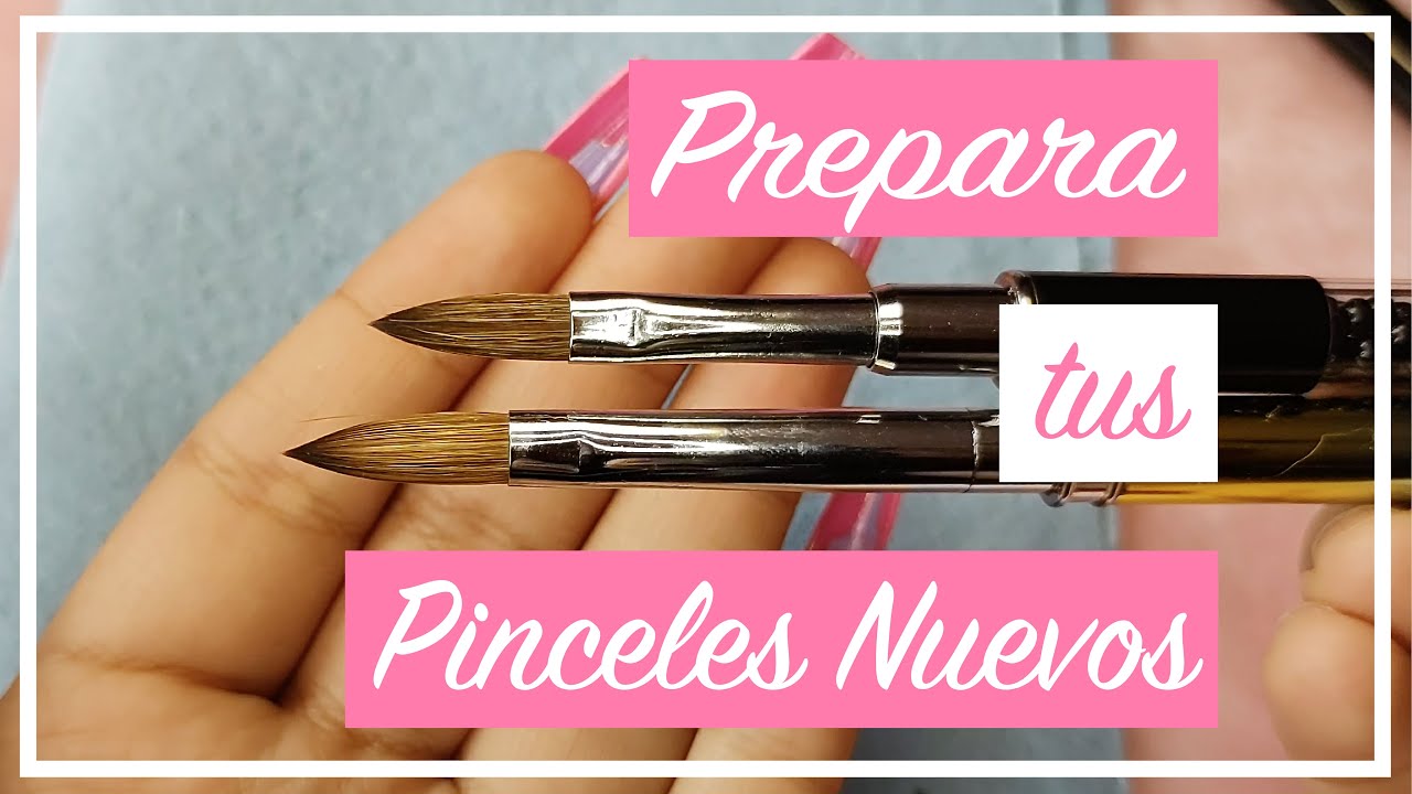 Cómo PREPARAR tu PINCEL NUEVO para uñas de acrílico