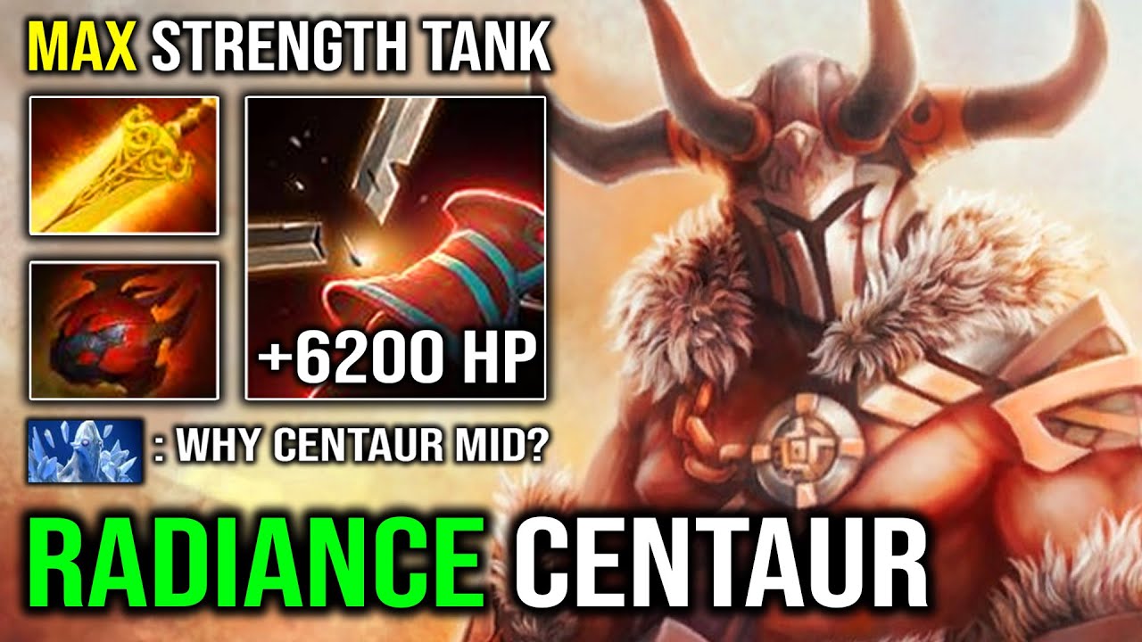 NEW OP MID HERO Radiance Centaur +6200 HP Super Max Strength with Heart Overwhelming Blink Dota 2
