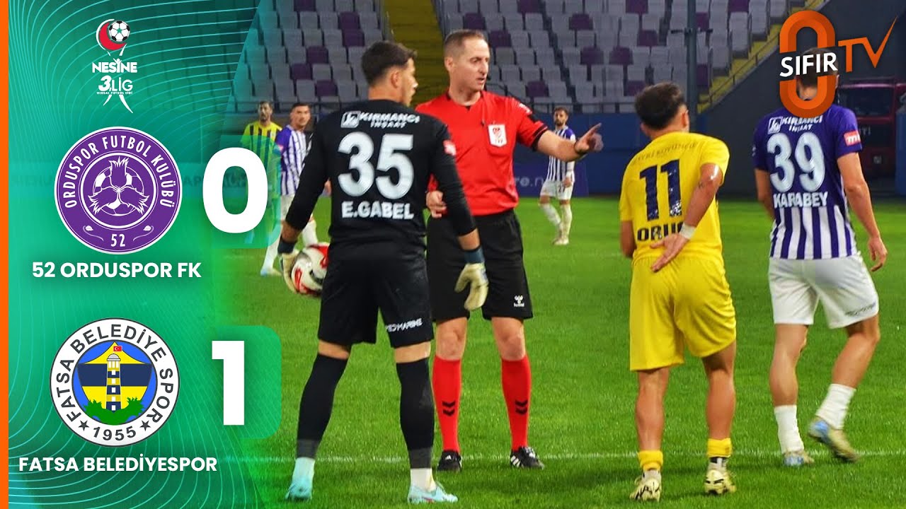 52 Orduspor FK (0-1) Fatsa Belediyespor | Ma&ccedil; &Ouml;zeti