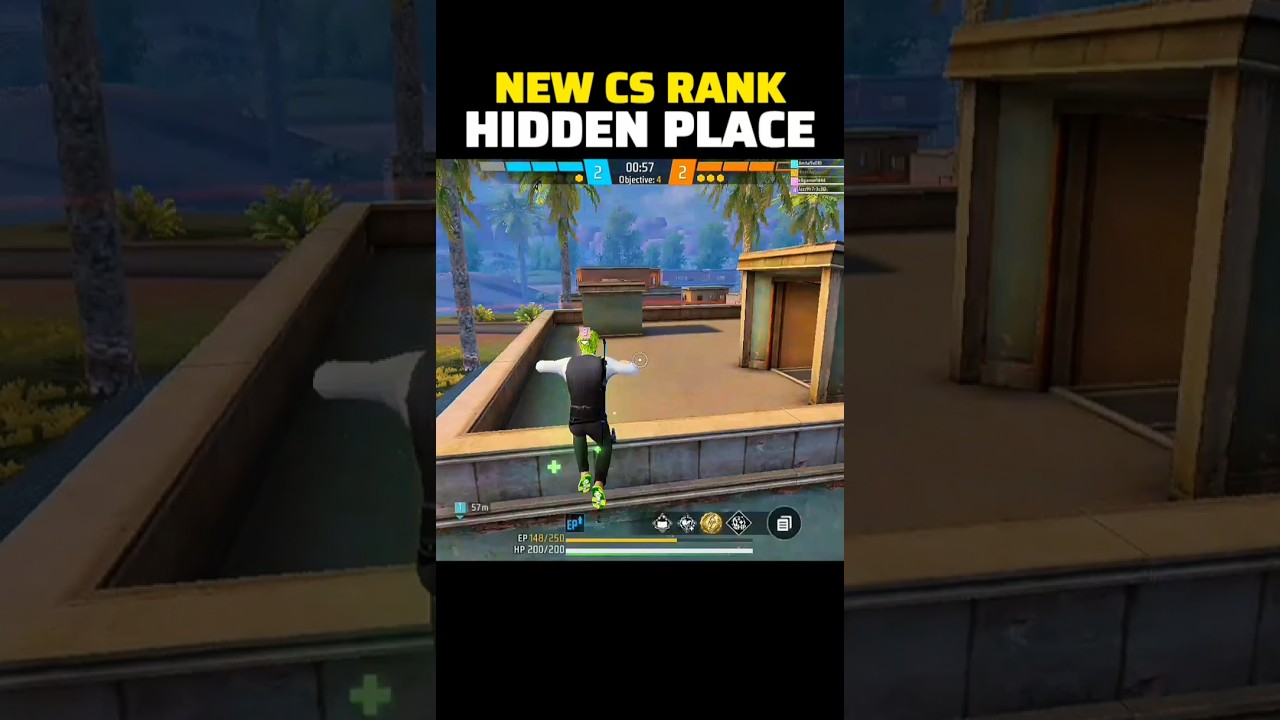 NEW CS RANK HIDDEN PLACE 😱 | KALAHARI MAP HIDDEN PLACES CS RANK | HIDDEN PLACES FOR CS RANK #shorts