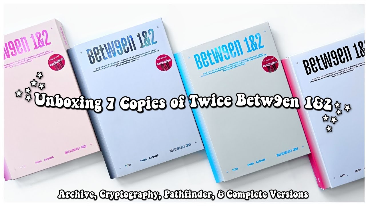 (Collecting OT9??) Unboxing 7 Copies of Twice Between 1&2 ✰ All 4 Target Exclusive Versions