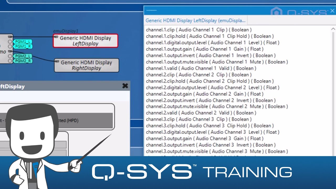 Q-SYS Training | Control and UCI ADVANCED - G4 - Named Components