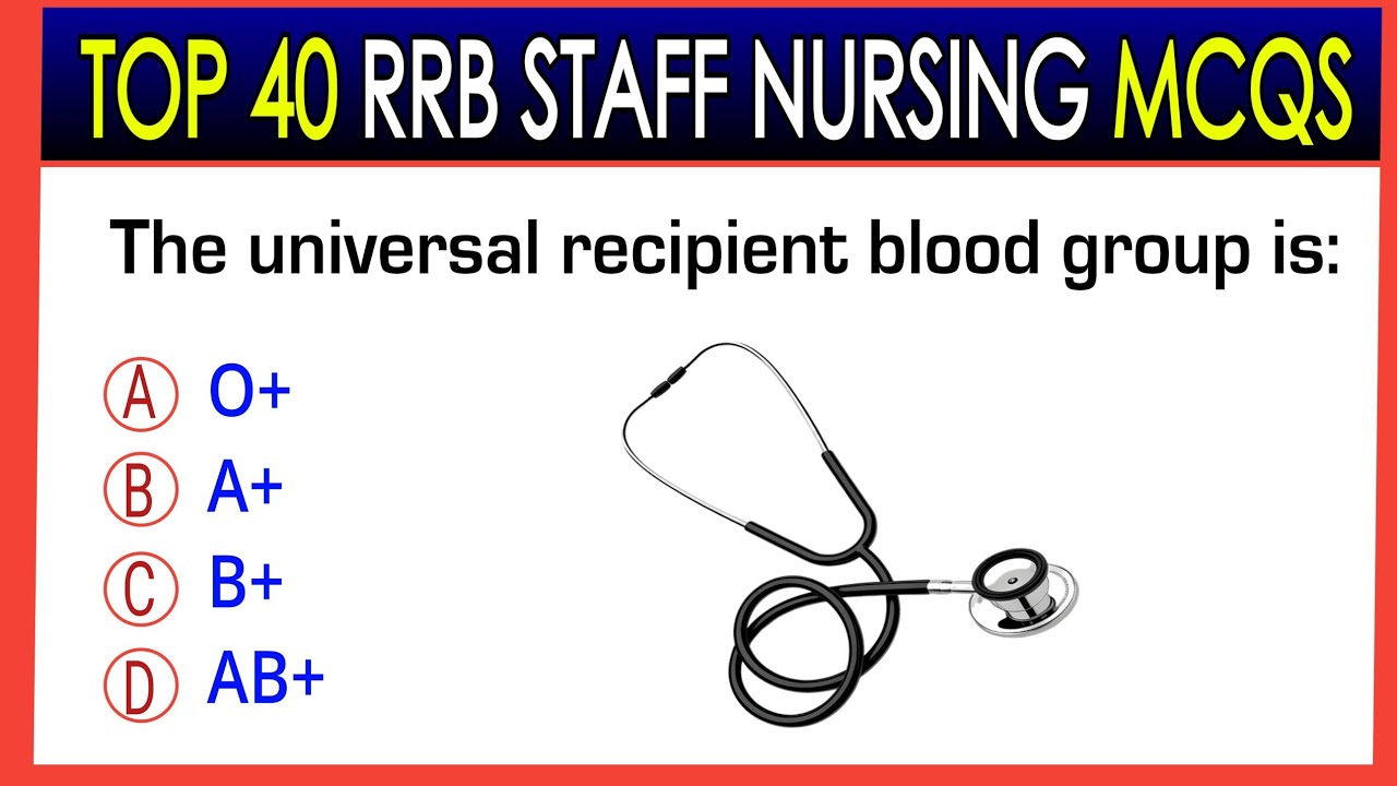 RRB Staff nursing exam Mcqs | RRb staff nurse exam preparation | RRB nursing exam 2024-25