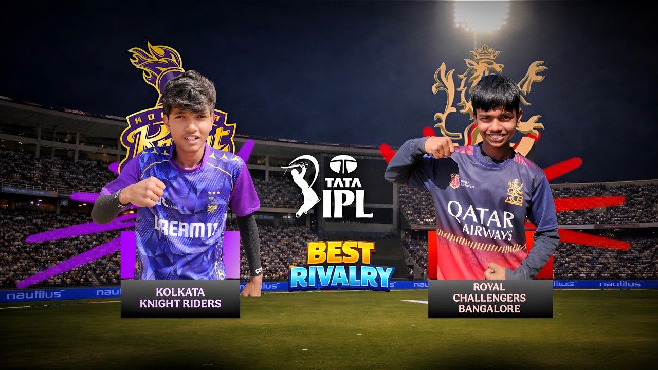RCB ❤️ vs KKR 💜 Best Rivalry #ipl 