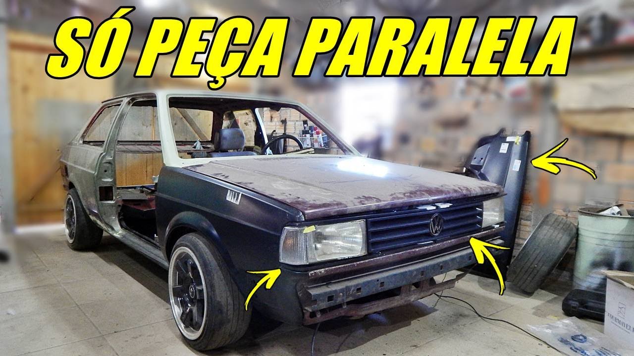 Montei a frente do Voyage GLS só com peças PARALELAS! Será que ficou bom?