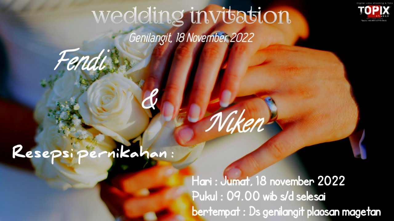 LIVE!! TOPIX STUDIO ll WEDDING FENDY & NIKEN ll NADA RIA  ll NR AUDIO ll GENILANGIT PONCOL MAGETAN