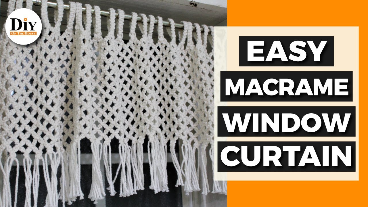 DIY Home Decor:  Macrame Window Curtain