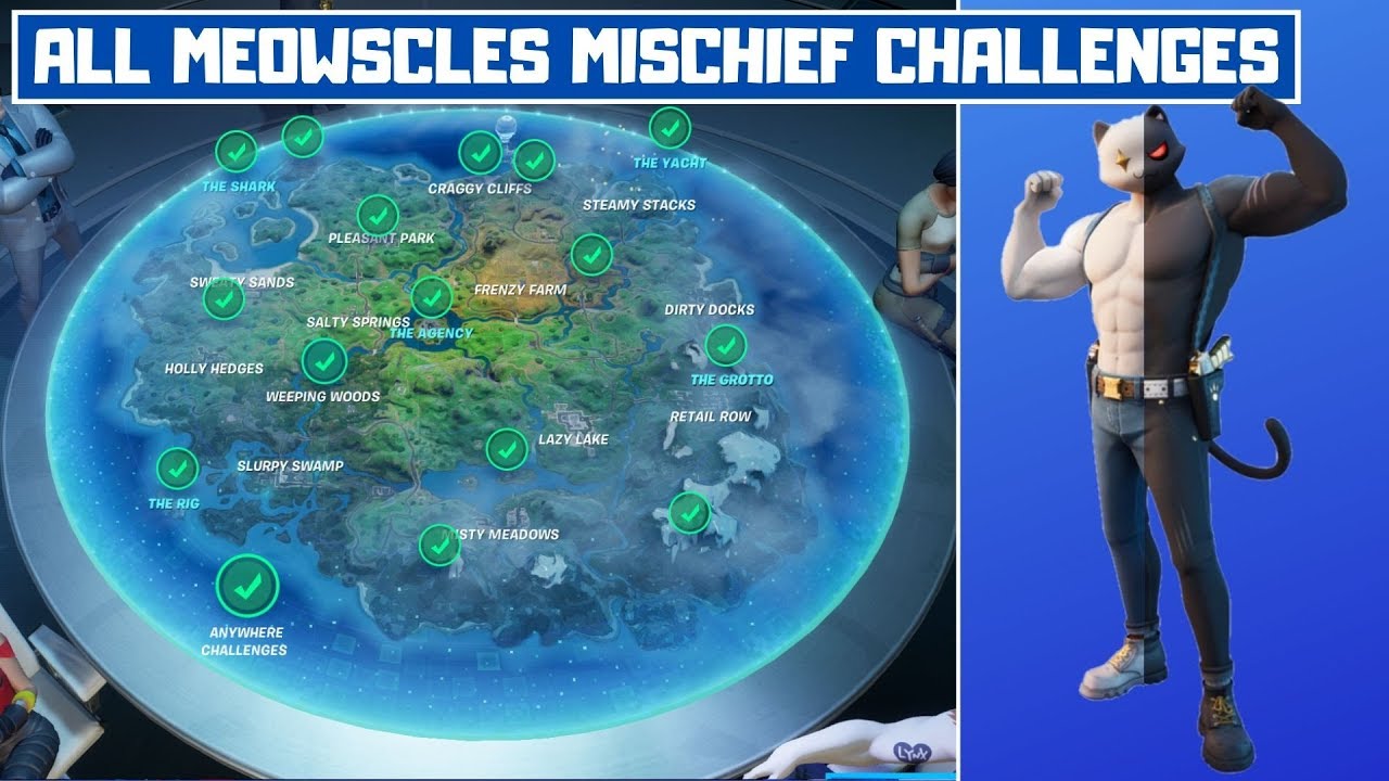 All Meowscles' Mischief Week 6 Challenges Guide! - Fortnite Chapter 2 Season 2