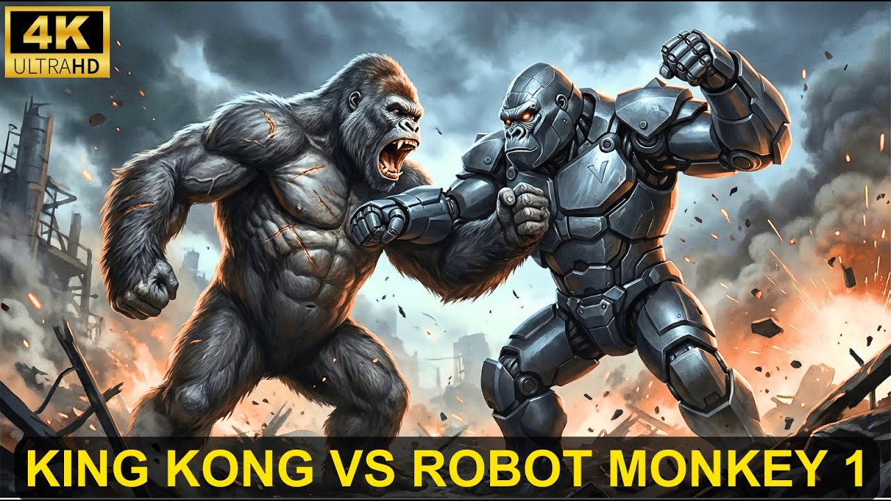 King Kong vs Robot Monkey: The ultimate monster showdown!