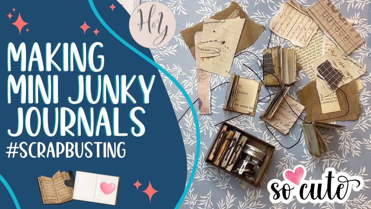 Making Mini Junky Journals From Our Scraps | Cute Beginner Friendly Craft