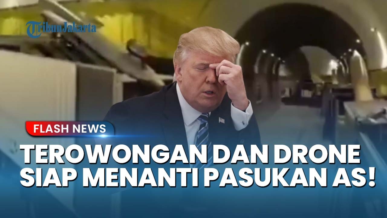 AMERIKA MATI KUTU! Taktik Kawanan Drone dan Labirin Terowongan Iran Siap Sambut Invasi Darat Trump