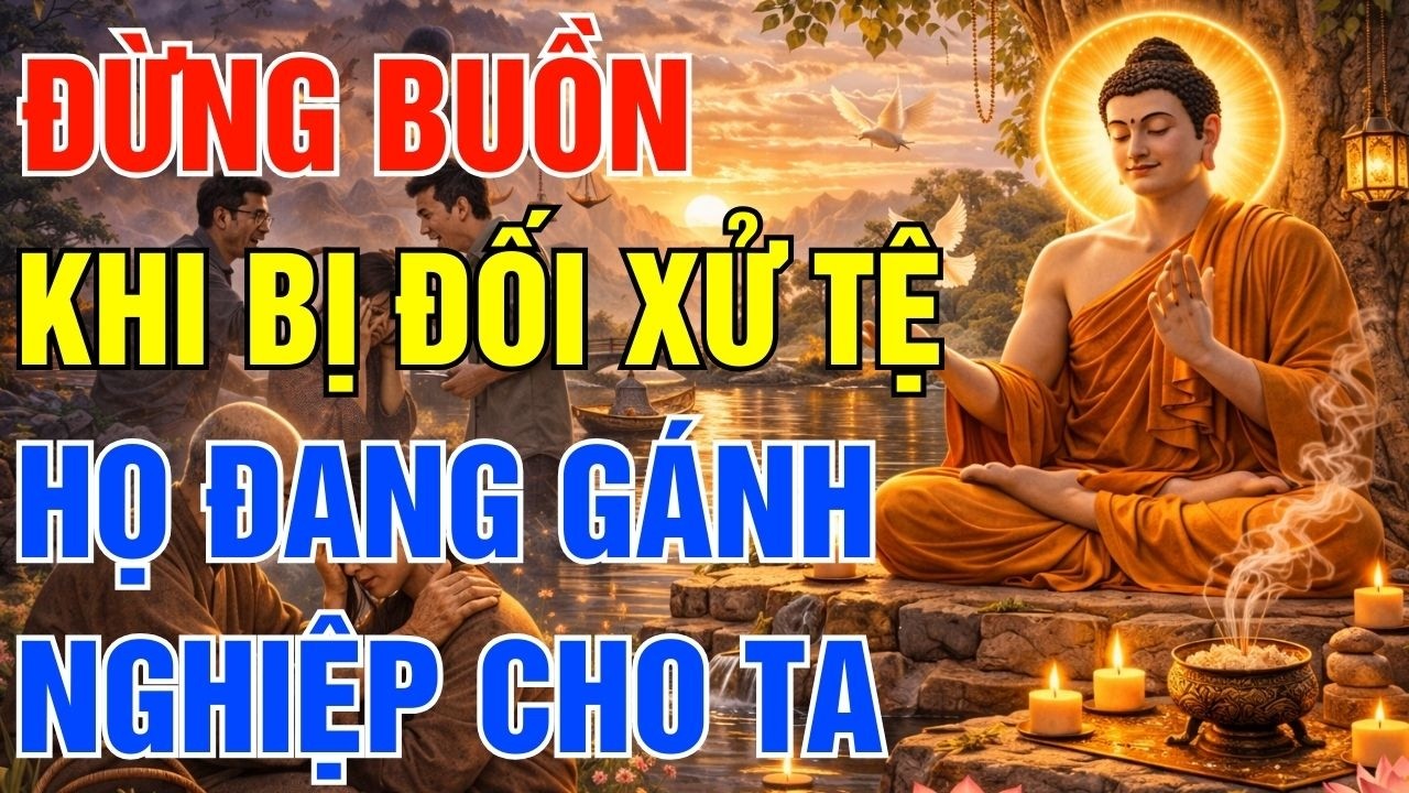 Đừng Buồn Khi Bị Đối Xử Tệ - Họ Đang Gánh Nghiệp Giúp Ta Phật Dạy Vượt Khổ Để Hạnh Phúc!