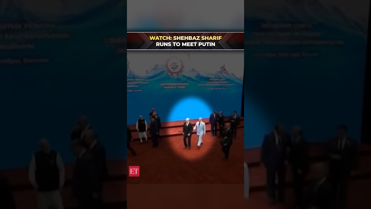 Pakistan PM Shehbaz Sharif runs to meet Russian President Putin at SCO summit in Bishkek