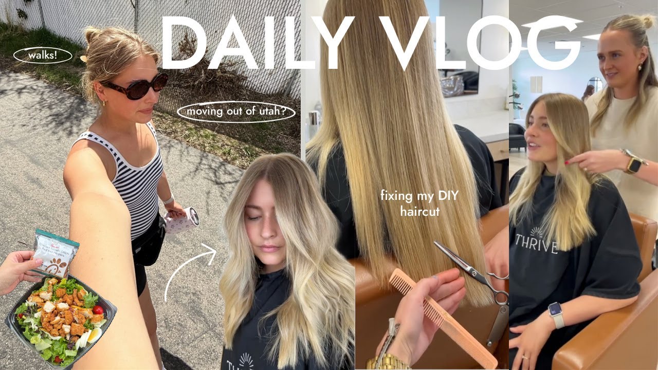 VLOG! hair cuts + apartment organization!