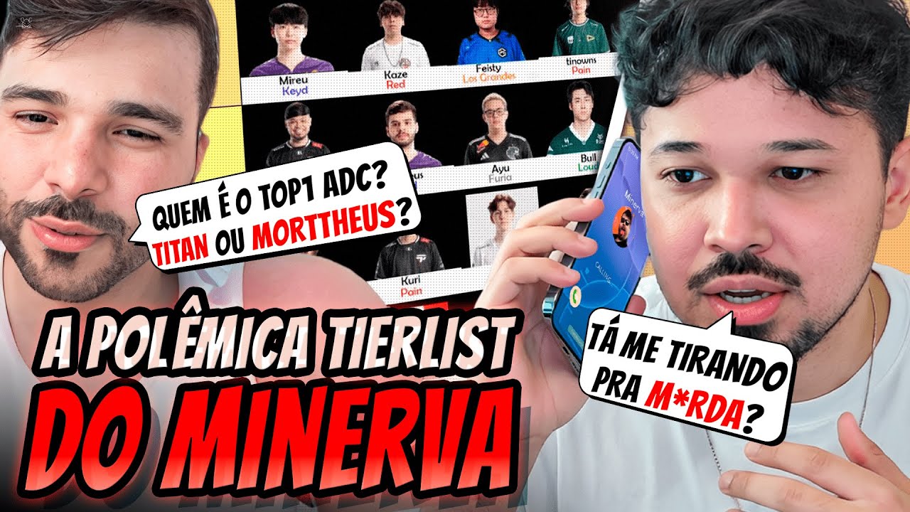 🚨TITAN N&Atilde;O GOSTOU e COBROU O MINERVA AO VIVO pela TIERLIST DO CBLOL 2026!