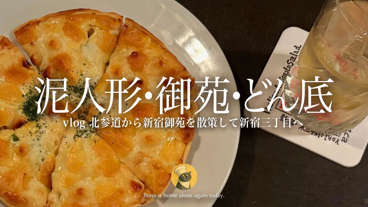 【散歩vlog】新宿御苑、泥人形＆どん底｜12月7日の日曜日