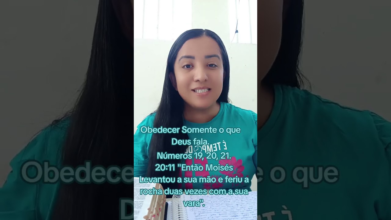  Obedecer Somente o que Deus fala , Números 19, 20, 21.