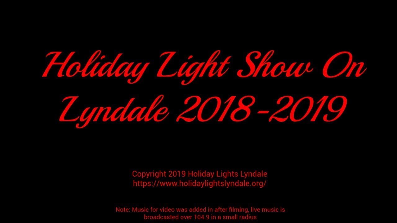 Holiday Light Show On Lyndale 2018 2019