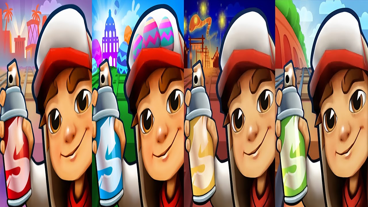 Subway Surfers : Hollywood 2026 🆚 Classic 2025 🆚 Oxford 2022 🆚 Year Of The Snake 2025 