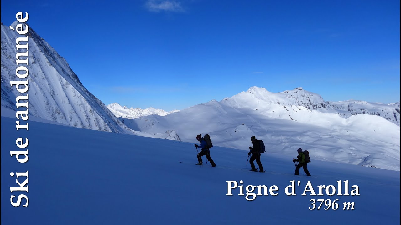 Ski de randonnée : Pigne d'Arolla 3796 m cabane des Dix Vignette col de l'Eveque