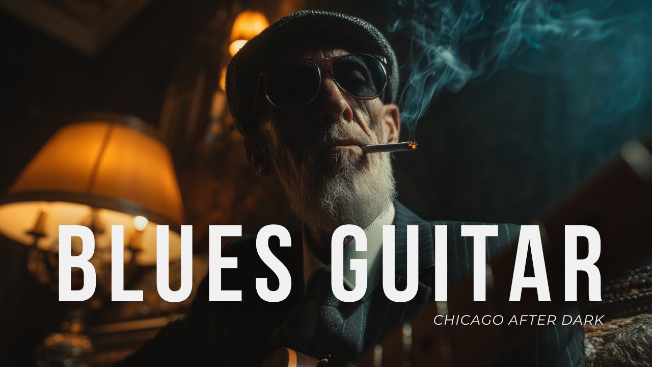 Chicago Blues After Dark | Slow Soulful Electric Guitar Blues Instrumental