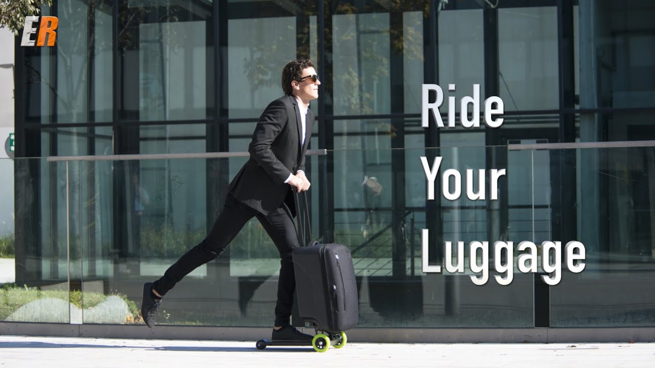 The luggage you can actually ride - OLAF Business scooter suitcase