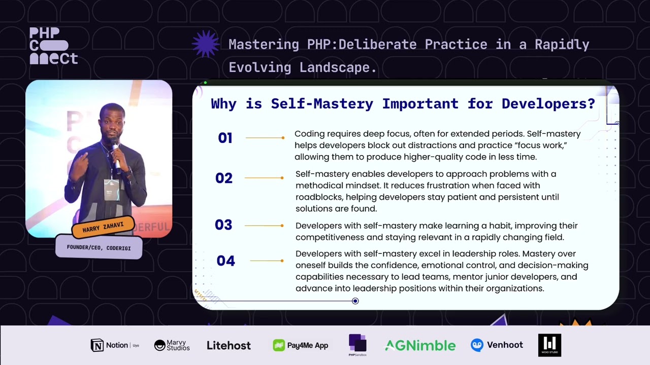 Mastering PHP - Deliberate Practice in an Evolving Landscape | Harry Zahavi at PHPConnect'24 Talks