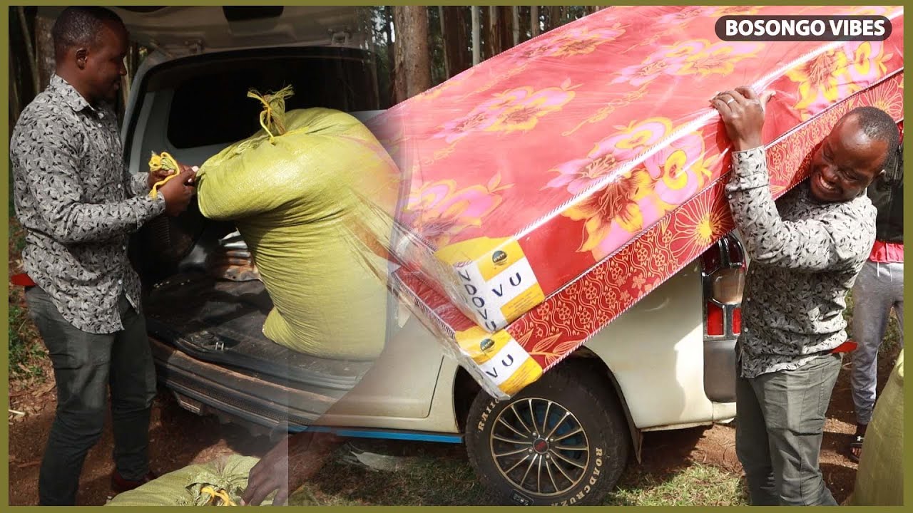Delivering Food and beddings to Kenyenya Orphans in Nyaribari Masaba.