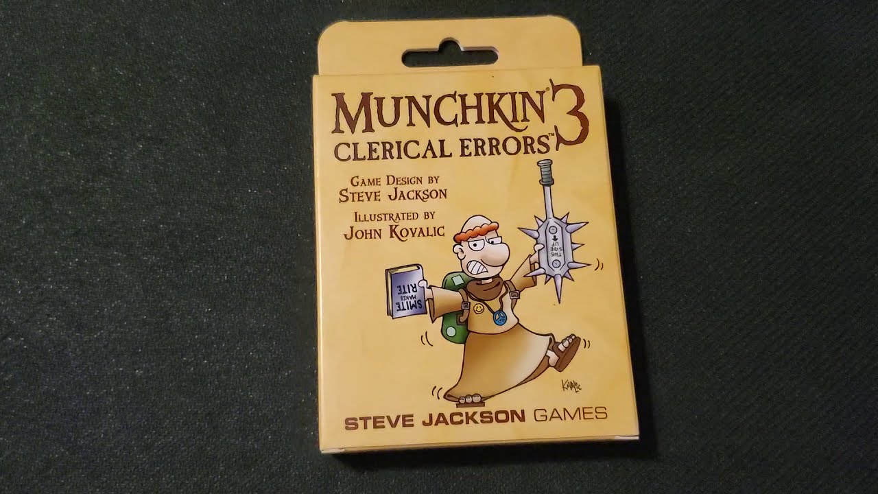 Munchkin 3: Clerical Errors - Unboxing