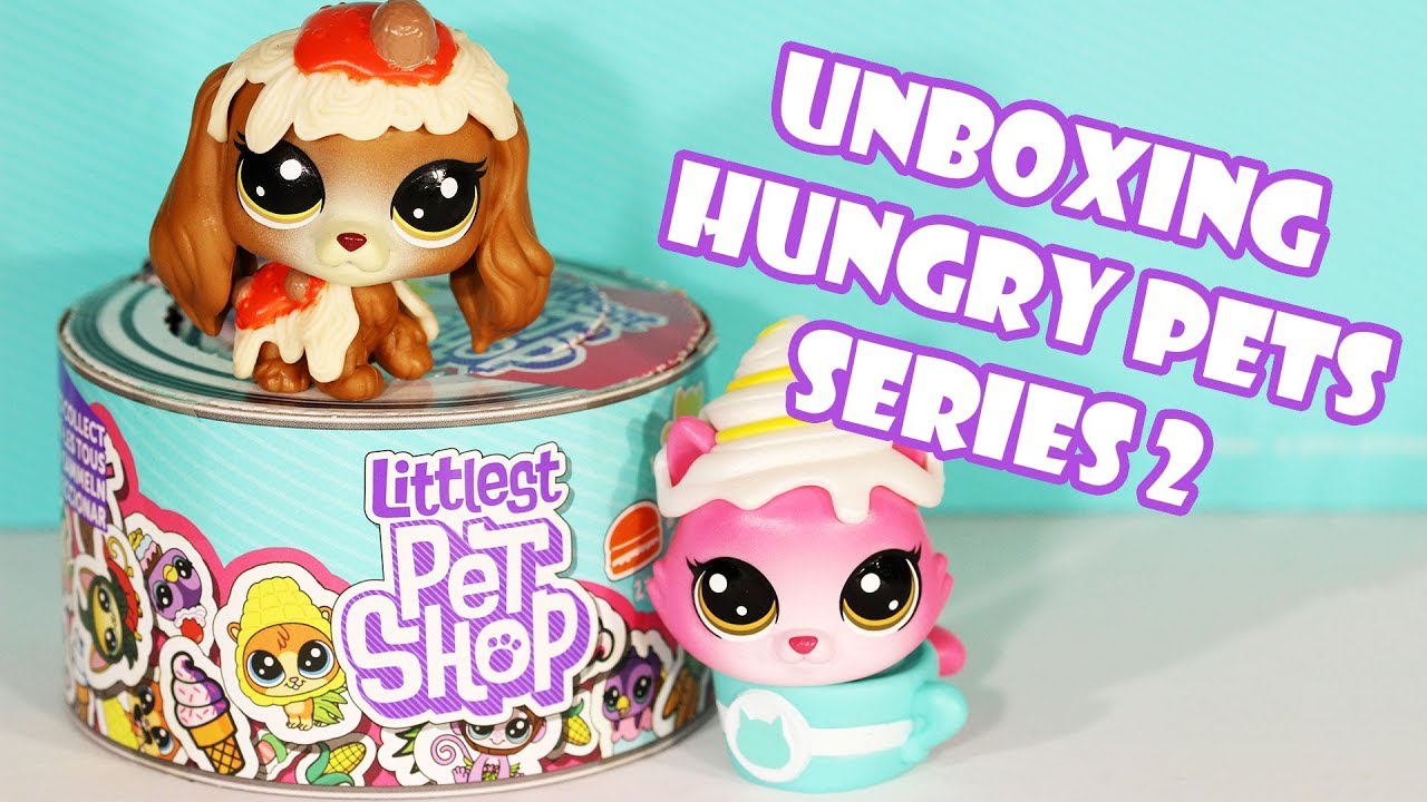 Unboxing Littlest Pet Shop Hungry Pets Series 2